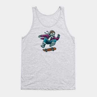 Skater Skeleton Tank Top